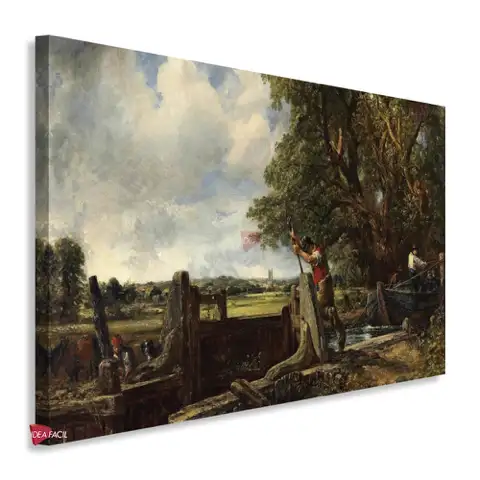 Un bote pasando una esclusa - John Constable