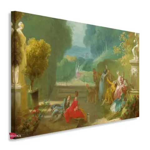 El juego de las palmaditas (La gallina ciega) - Jean-Honoré Fragonard