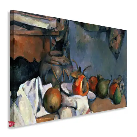 Tarro de jengibre con granadas y peras - Paul Cézanne