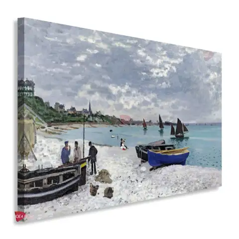 La playa de Sainte-Adresse - Claude Monet