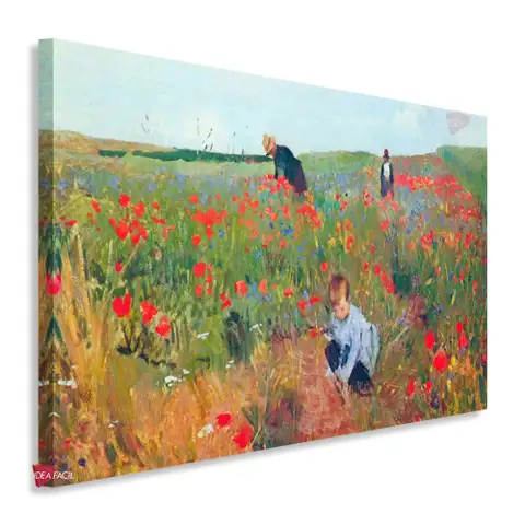 Amapolas en el campo - Mary Cassatt