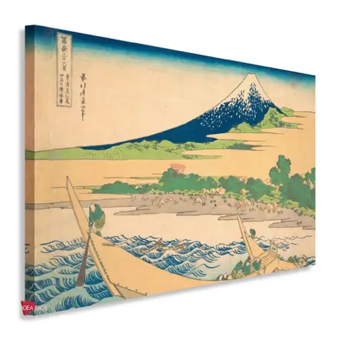La bahía de Tago cerca de Ejiri en el Tokaido - Katsushika Hokusai