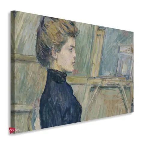Joven en el estudio (Hélène Vary) - Henri de Toulouse-Lautrec