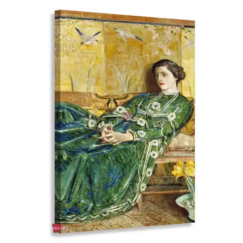Abril (El vestido verde) - Childe Hassam
