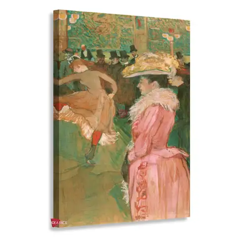 En el Moulin Rouge: el baile - Henri de Toulouse-Lautrec