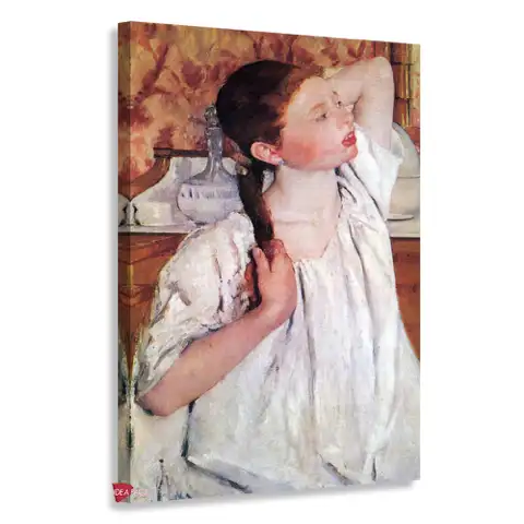 Niña arreglándose el pelo - Mary Cassatt
