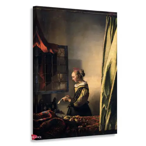 Muchacha leyendo una carta ante una ventana abierta - Johannes Vermeer