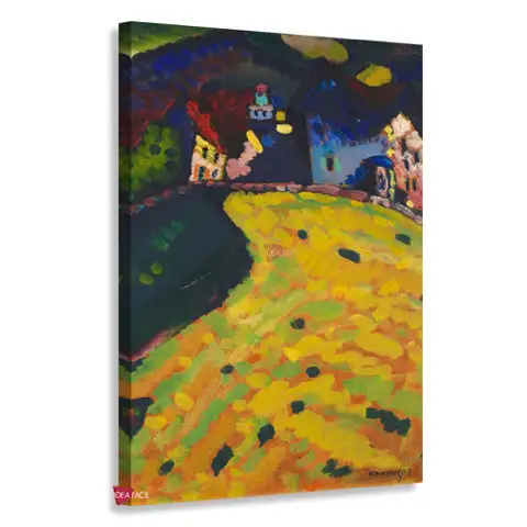 Casas en Murnau - Wassily Kandinsky