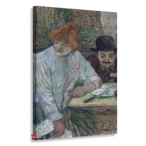 En el restaurante La Mie - Henri de Toulouse-Lautrec