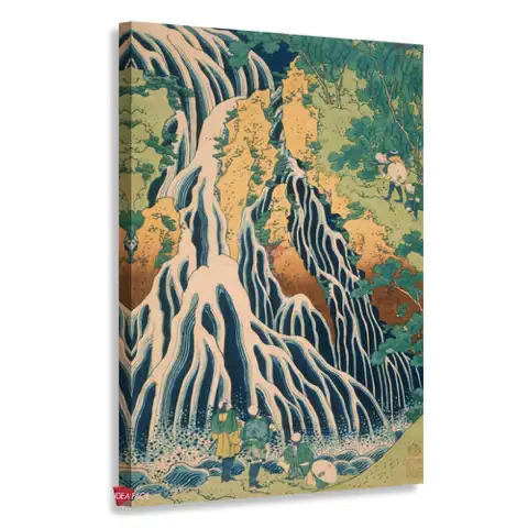 La cascada de Kirifuri en la montaña Kurokami - Katsushika Hokusai