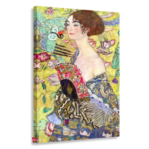 Dama con abanico - Gustav Klimt