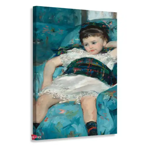Niña en un sillón azul - Mary Cassatt