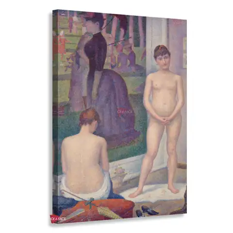 Las modelos (Les Poseuses) - Georges Seurat
