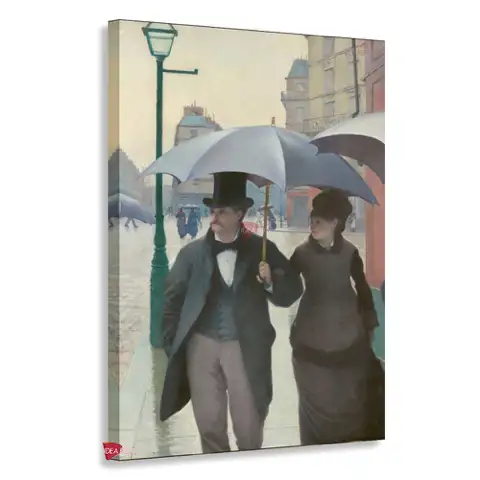 París en un día de lluvia - Gustave Caillebotte