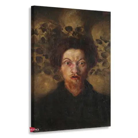 Autorretrato con calaveras - Luigi Russolo