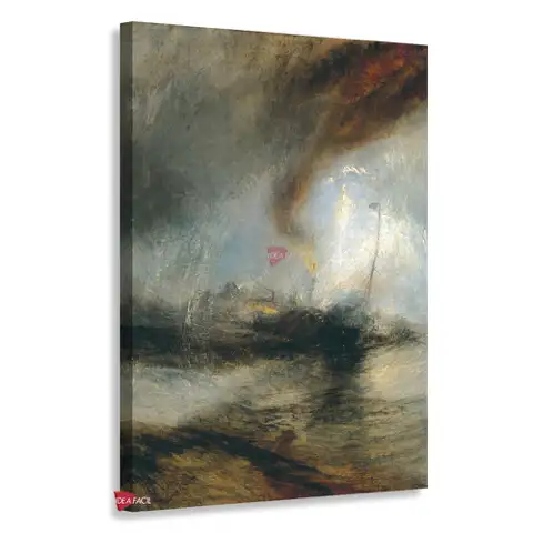 Tormenta de nieve: un barco de vapor frente a la boca del puerto - J.M.W. Turner