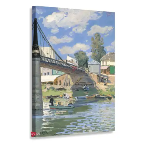 El puente de Villeneuve-la-Garenne - Alfred Sisley