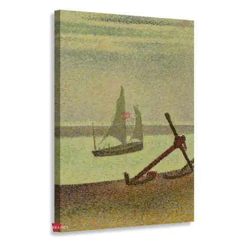 El canal de Gravelinas, por la tarde - Georges Seurat
