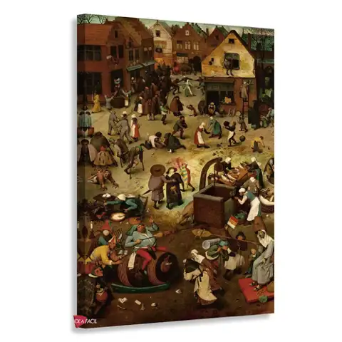 El combate entre Don Carnal y Doña Cuaresma - Pieter Bruegel el Viejo