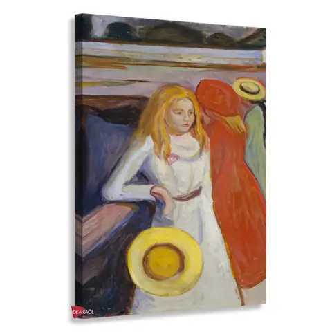 Las chicas en el puente - Edvard Munch