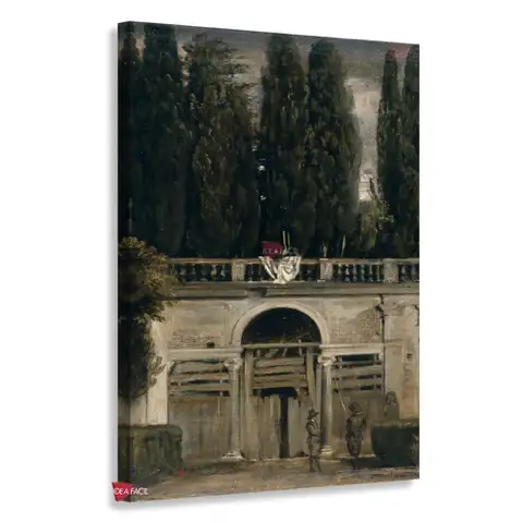 Vista del jardín de la Villa Médici en Roma - Diego Velázquez
