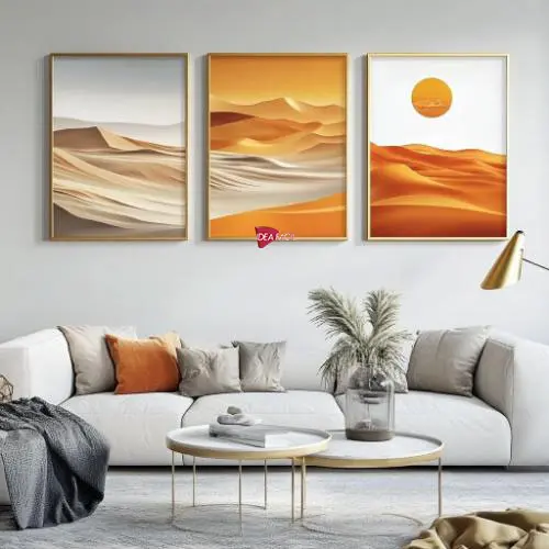 Tríptico Arte Desierto - Marco Dorado D18