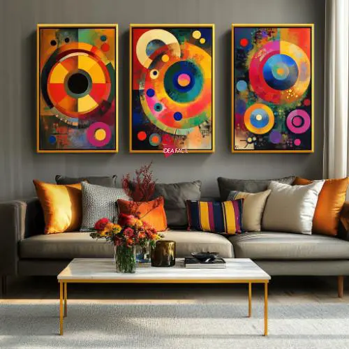 Tríptico Arte Kandinsky - Marco Dorado D31
