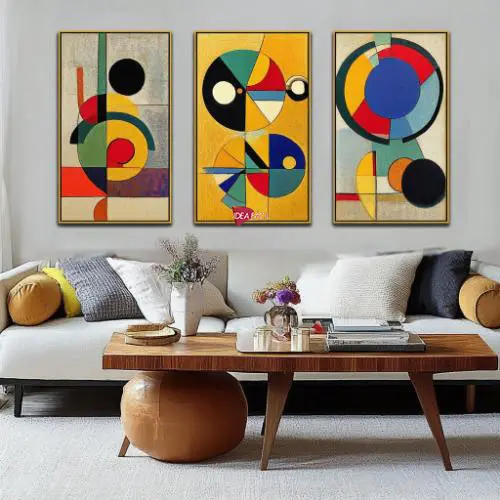 Tríptico Arte Kandinsky - Marco Dorado D32