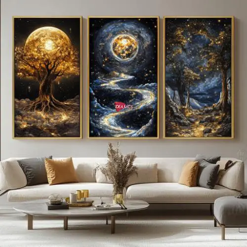 Tríptico Arte Surreal - Marco Dorado D58