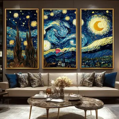 Tríptico Arte Van Gogh - Marco Dorado D61